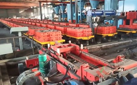 多触头造型砂型输送线