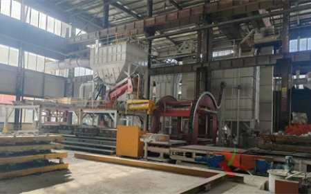 湖州三一重工水玻璃砂自动化造型线