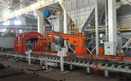 湖北宜昌三峡泵业树脂砂造型线