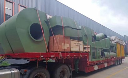 发天津某上市公司Q3730/3750环轨通过式抛丸机第4车