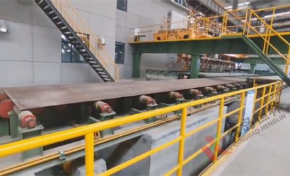 青岛恒林工业集团为徐工集团制作的钢板预处理线运行效率出众，品质铸就辉煌