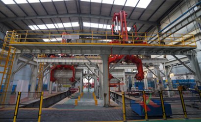 青岛恒林工业集团承接陕西中兴新材料科技公司V法造型线及抛丸清理项目