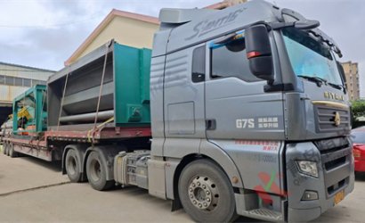 青岛恒林工业集团发湖北合创重工QXY5000钢板预处理线第2车