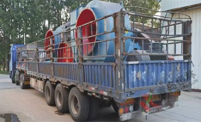 青岛恒林工业集团发三一重工树脂砂自动化造型线货第14车