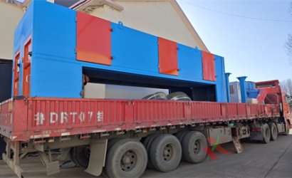 青岛恒林工业集团发新扬子造船公司QXY4000钢板预处理线第3车