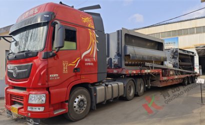 青岛恒林工业集团发湖北合创二喷二涂喷砂漆房设备第5车，河南南阳钢铁追加Q6938钢板线第二条线第3车