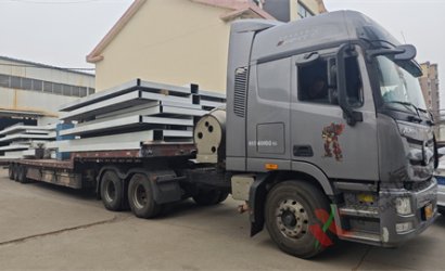 青岛恒林工业集团发印尼砂处理造型线第一个集装箱；发三一集团机器人公司Q37100车厢清理抛丸机第一车