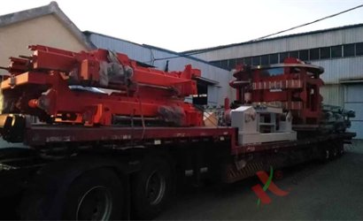 青岛恒林工业集团发湖北三峡泵业树脂砂造型线第4车