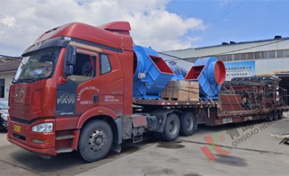 青岛恒林工业集团发青岛运兴公司V法造型线第11车，河北远大阀门抛丸清理机第1车