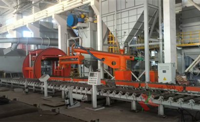 青岛恒林工业集团为湖北宜昌三峡泵业设计制作的树脂砂造型线安装调试完毕