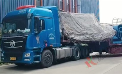 青岛市恒林工业集团发四川某上市公司Q3730双吊钩式抛丸清理机