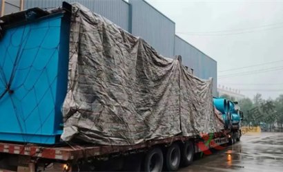 青岛恒林工业集团发广东韶关中频炉环保除尘设备第1车