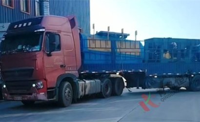 青岛恒林工业集团发印度塔塔集团40吨/小时砂处理配900*760*350/350水平无箱造型线第2车