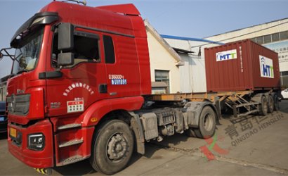 青岛恒林工业集团发印度塔塔集团40吨每小时砂处理造型线配900＊760＊350/350第8、第9个集装箱