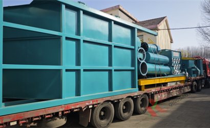 青岛恒林工业集团发发临沂某公司一体化车桥抛丸清理设备第1车