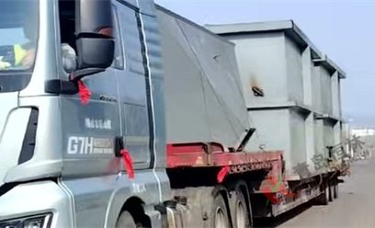 青岛恒林工业集团发中国中核集团烟台Q3525辊道通过式抛丸清理机第1车