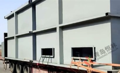 青岛恒林工业集团发中国中核集团烟台公司Q3525辊道通过式抛丸清理机第2车