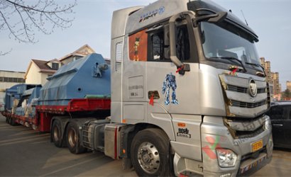 青岛恒林工业集团发中国舞阳钢铁集团公司Q6938辊道通过式中厚板抛丸清理机第4车