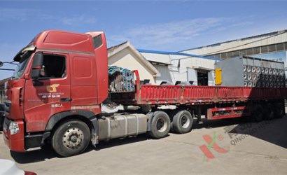 青岛恒林工业集团发中国中核集团烟台公司Q3525辊道通过式抛丸清理机第5车