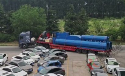 青岛恒林工业集团发中国舞阳钢铁集团公司Q6943辊道通过式中厚板抛丸清理机第6车
