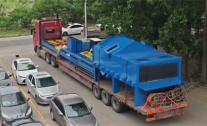 青岛恒林工业集团发潍坊赛马力发电设备集团公司Q6925辊道通过式抛丸清理机第1车