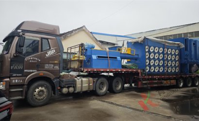 青岛恒林工业集团发潍坊赛马力发电设备集团公司Q6925辊道通过式抛丸清理机第2车